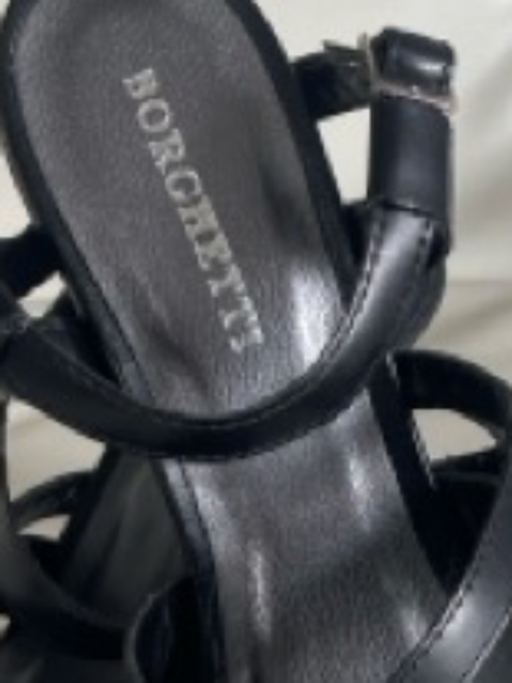 borchetti black shoes